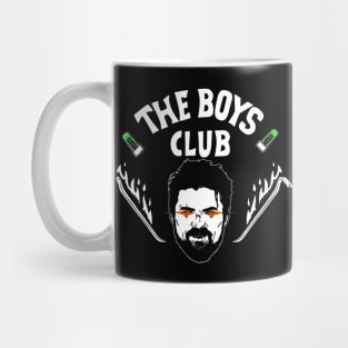 Boys Club Superhero 80's Logo Parody Mug